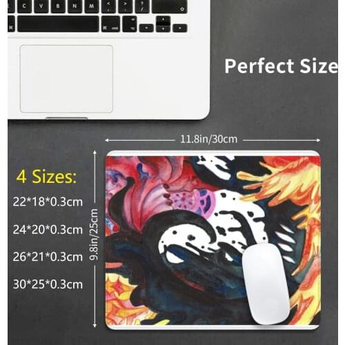 Lord Of Shades Watercolor Painting Mouse Pad 2507 Heckler Koch Hollow Knight Ghost Of Hallownest