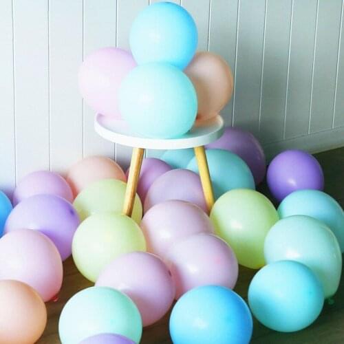 5pcs 12inch 2.2g Macaron Balloons Babyshower Boy Ballon Mariage Valentines Day Ballons Decoration Birthday Blue Wedding Balloon