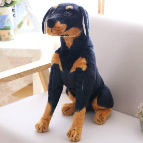 30/40cm Cute Shepherd Plush Dog Toys for Children Stoft Stuffed Animal Simulation Black Dog Dolls Kids Photo Props