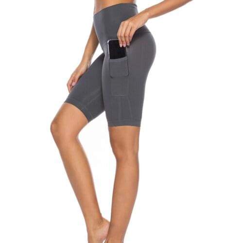 TENTEN Women Bike Shorts Womens Workout Stretch Shorts Knee Length Trousers Summer Slim Shorts Womens