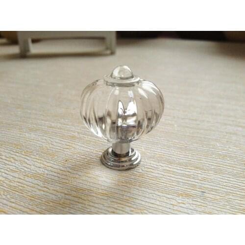 10pcs 27mm Clear Acrylic Crystal Knob Drawer Cabinet Cupboard Door Handle crown shape drawer knobs