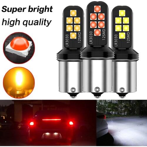 1156 1157 T20 3030 12SMD CreeDRL Reverse Light Brake Light Tail Lamp Turn Signal LED Bulb Car Led Lights P21w PY21W 7440 7443