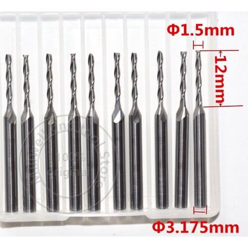 3.175mm*1.5mm*12mm,Freeshipping,CNC wood tools,carbide End Mill,woodworking insert router bit,Tungsten milling ,MDF,PVC,Acrylic