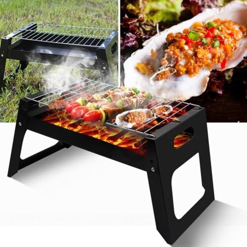 50x23x4.5cm Portable Folding Barbecue Charcoal Grill Easy Assemble And Remove Barbecue Cooking Set BBQ Grill
