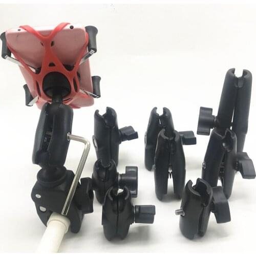 Aluminum Tough-Claw Clamp Mount With Motorcycle Handlebar Phone Holder for Cell Phones