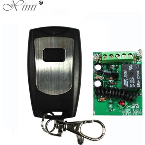 12V Access Control Wireless Remote Control Switch 315MHZ RF Remote Controller 1 Channel Exit Button For 50m Remote Control