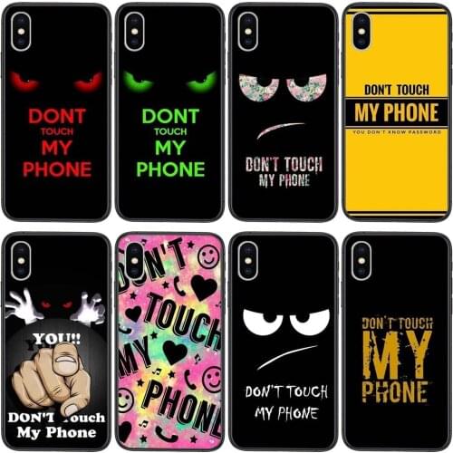 For Redmi Note 10 9 9S 9T 8 8T 7 6 5 5A 4 Pro Max 4G 5G Do Not Dont Touch My Phone Accessories Pouches Skin Shell Rare