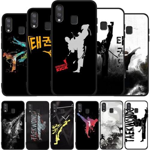 Kungfu Taekwondo Black TPU Phone Case For Samsung Galaxy A71 A51 A41 A31 A20E A10 A20 A40 A50 A70 M30S M20 A7 A8 A9 2018