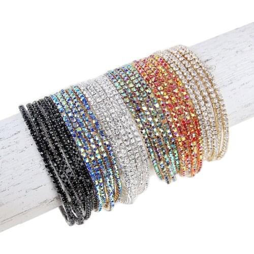 Classic elegant crystal stone jewelry bracelet lapis lazuli stretch bracelet elastic gorgeous rhinestone BRACELET SET bracelets