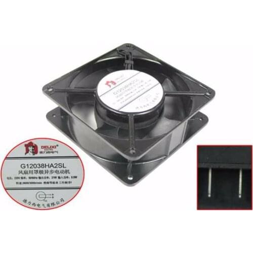 Jiu Long G8038HA2BL Server Cooling Fan AC 220V 0.07A 80x80x38mm 2-Wire