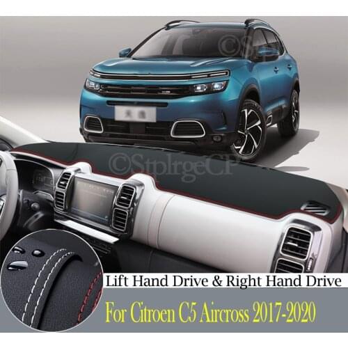 Quality leather instrument panel protection pad and light-proof pad for Citroen C5 Aircross 2017-20 C5-Aircross car accessories