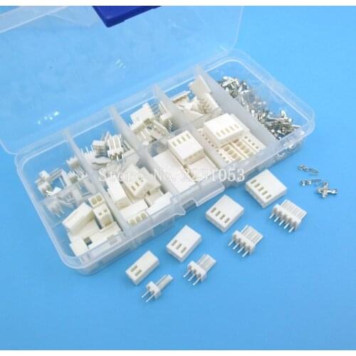 KF2510 Kits 40 sets Kit in box 2p 3p 4P 5pin 2.54mm Pitch Terminal / Housing / Pin Header Connectors Adaptor