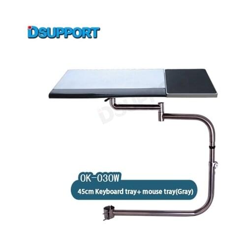 OK030 Multifunctional Full Motion Chair Clamping Keyboard Support Laptop Desk Holder Mouse Pad for Comfortable Office andGame