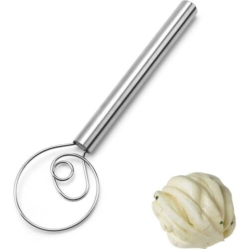 Multifunctional Stainless Steel for Agitator Silver Manual Coil Egg Beater Kitchen Gadgets