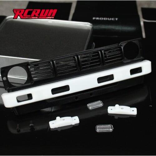 1/10 rc crawler model car upgrade accessories front bumper with lights sets for 1:10 scale rc tamiya buriser 4WD TF2 toys truck