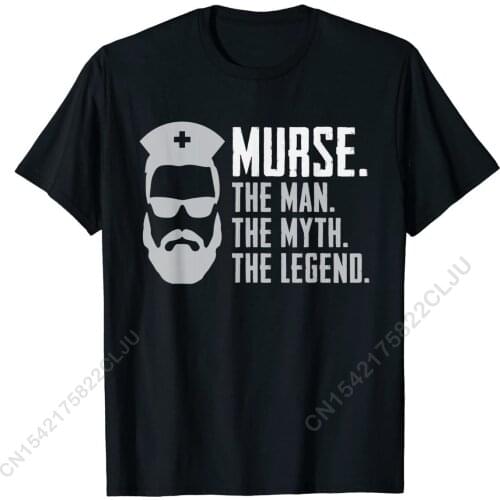 Mens Funny Murse T-Shirt Male Nurse Shirt RN LPN CNA T-Shirt Cotton Gift T Shirt Plain Male T Shirts Casual