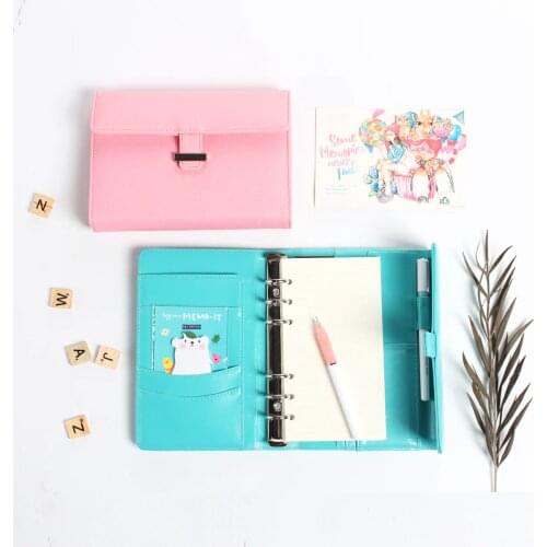 New original creative 3 folding spiral notebooks,candy office school binder weekly planner/time agenda organizer notebook gift