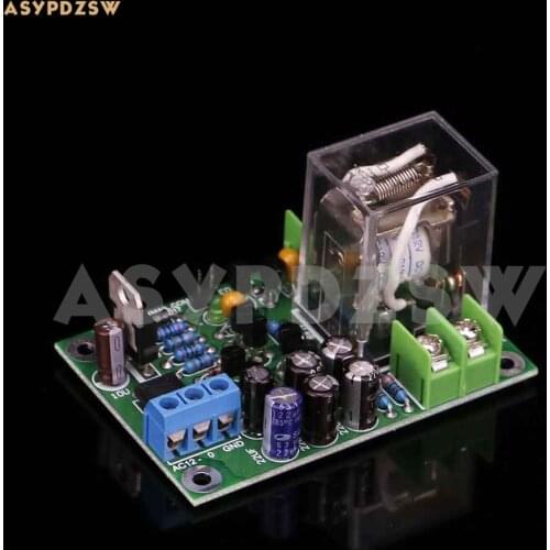 Full discrete transistors Dual channel speaker protection finished board With transparent relay 63mm*62mm