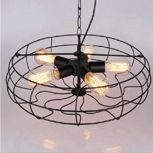 Industrial Vintage Metal Fan Shape Ceiling Light For Indoor Lighting lamparas de techo colgante