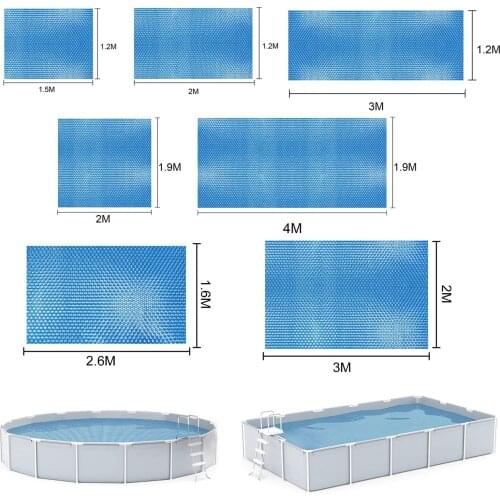 Rectangle/Round floor Pool Cover Swimming Pool heating solar Preservation Cover Outdoor Bubble Blanket Heat Insulation Dustproof