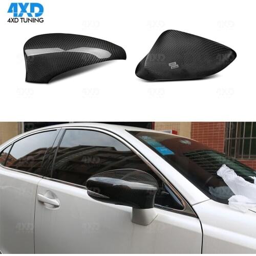 RCF Dry Carbon Fiber Mirror Cover For Lexus ES IS LS CT GS RC Rear View Side Mirror Cover LHD Only 2012 2013 2014 2015 2016