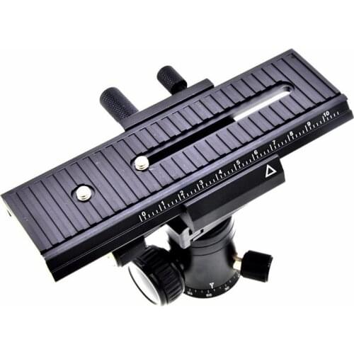 2 Way Macro Focusing Rail Slider QR Plate Photography For Digital DSLR CameraCan&n Nik&n S&ny Pentax DSLR 1/4" Screw Focusing