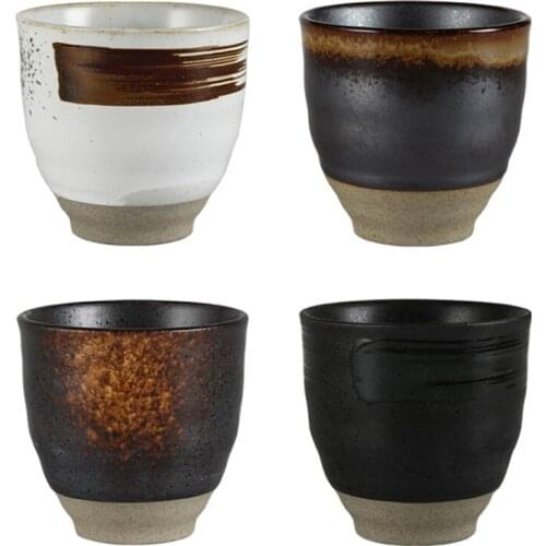 Antique Coffee Mug Vintage Tea Cup 220ml Ceramic Teacup Tea Water Bowl Mug Decor Teaware Container Drinkware Crafts