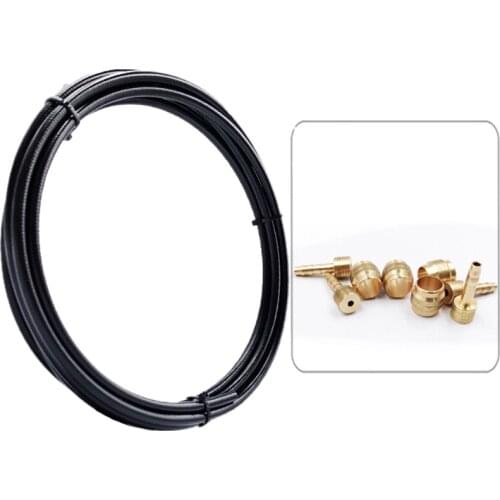 E56D Bicycle Brake Hose+Brass Connection Insert Kit 2.5m Bike Hydraulic Disc Brake Tube Set for mt200 m315 m395 m6000