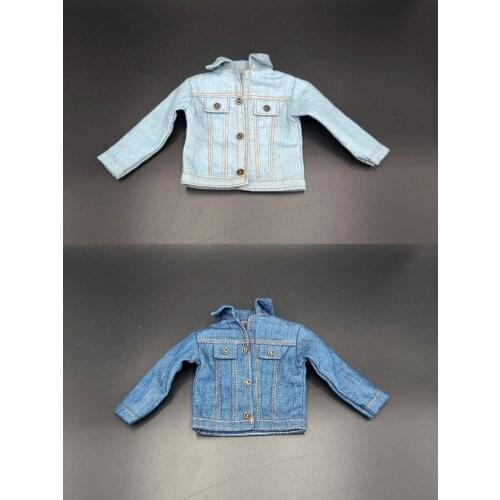 1/6 Scale Female Clothes Denim Jacket Coat fit For 12'' Inch Hottoys HT Female Figure Body