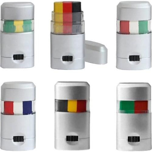 1pc Cheer Flags Face Body Painted Stick Colorful Game Fan Flags Painting Pen Colored Face Paint Cheering For The European Cup