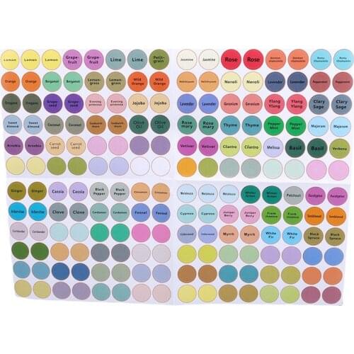 1 Piece New Essential Oil Bottle Label Round Sticker Glue Bottle Decal Label Perfume Essence Cosmetic Cream Glass Bottle Label