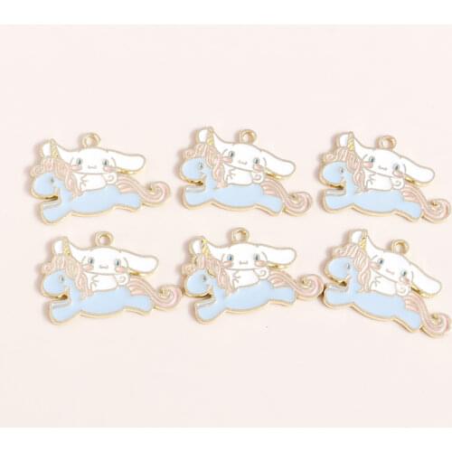 10pcs 30*19mm Alloy Animal Charms Horse Rabbit Necklaces Earrings Making Accessories Unicorn diy Jewelry Findings Craft Supplies
