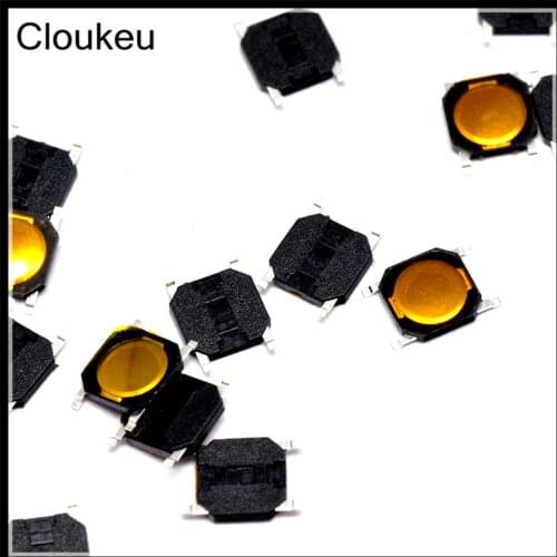 100Pcs Membrane 4*4*0.8mm SMD4 4x4x0.8 Touch micro Push Button Switch