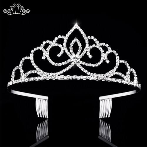 18 Models Wedding Bridal Princess Crystal Rhinestone Crown Headband Tiara Hair Clip for Party Gift Hair Jewelry