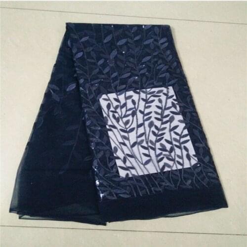 2018 New style French net lace fabric 3D flower African tulle mesh lace fabric high quality african lace fabric for dress KC5-57