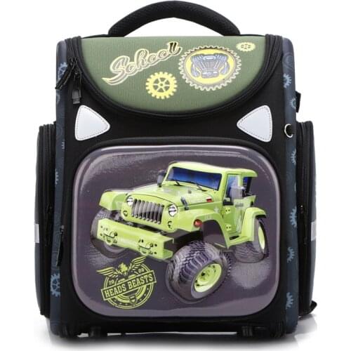 2019 Top-Quality Boys Primary School Backpacks Children School Bags for Boys Truck Orthopedic Satchel Kids Backpack Girls