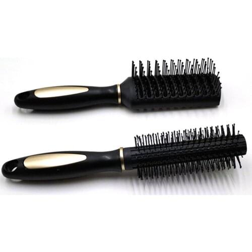 Anti-Static Detangling Brush For Wet Or Dry Hair Flexible With Nylon Bristles Comb With Hanging Hole