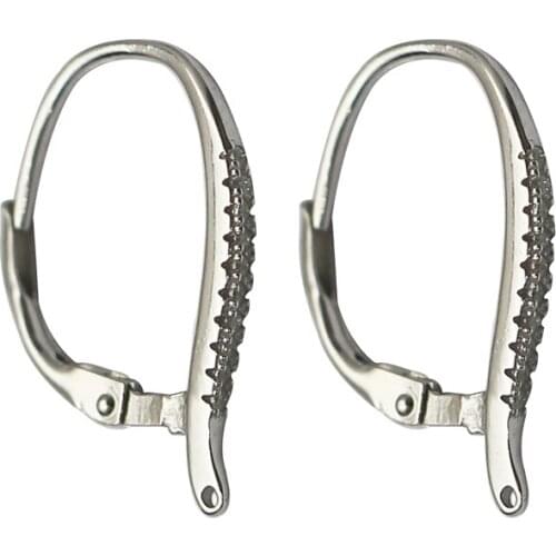 Beadsnice 925 sterling silver leverbacks component french earring hook jewelry making for her ID36587
