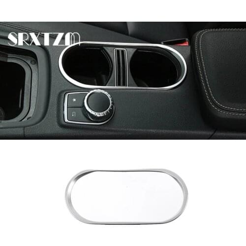 For Mercedes Benz A B GLA CLA Class W176 W246 C117 W117 X156 Car Interior Center Console Water Cup Holder Cover Decoration Trim