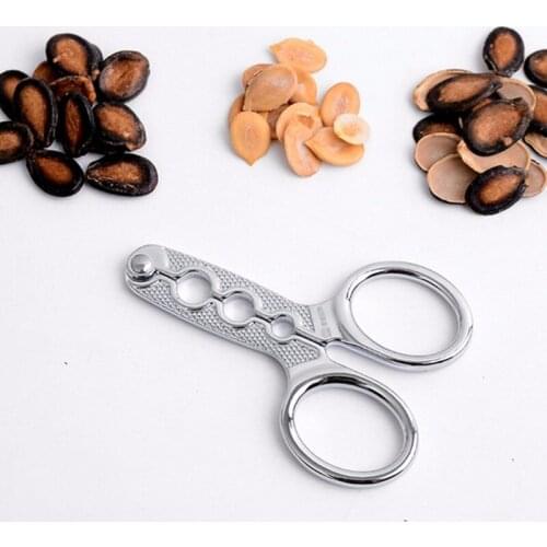 Melon Cracker Kitchen Clamp Walnut Pine Nutcracker Seed Opener sunflower Nut Plier Scissor Household tool Sheller