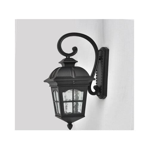 E27 220v European Full Copper Wall Lamp outdoor lighting black bronze outdoor Waterproof Wall light garden light greenhouse