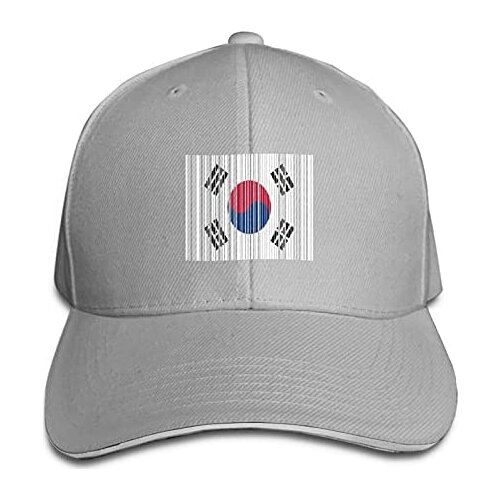 Flag South Korean Barcode Format Adjustable Sandwich Hat Baseball Hat Dad Hat Casquette Hat