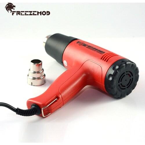 FREEZEMOD Hot Air Gun For Bending PETG/Acrylic Hard Tube Bender 1800W two speed Hot Wind Gun Processing Tool Water Cooler Pipe