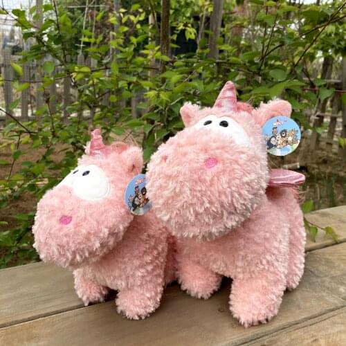 20-45cm Lovely Pink Color Unicorn Stuffed Plush Soft Doll Flying Horse Animals Toy Girls Baby Kids Birthday Gift