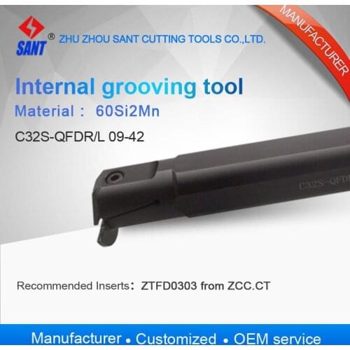 C32S-QFDR09-42 Internal Grooving tool,Grooving Holder,CNC Cutting tools,Indexable Lathe Turning Tool holder