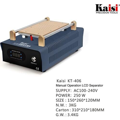 Kaisi KT-406 Automatic Built-in Vacuum Pump Mobile Phone LCD Glass OCA Film Laminating Machine