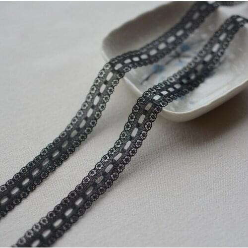 10 Meters/lot 7mm Width DIY Lace Fabric Beige 100% Cotton Pink Embroidered Lace Trim Clothing Accessories