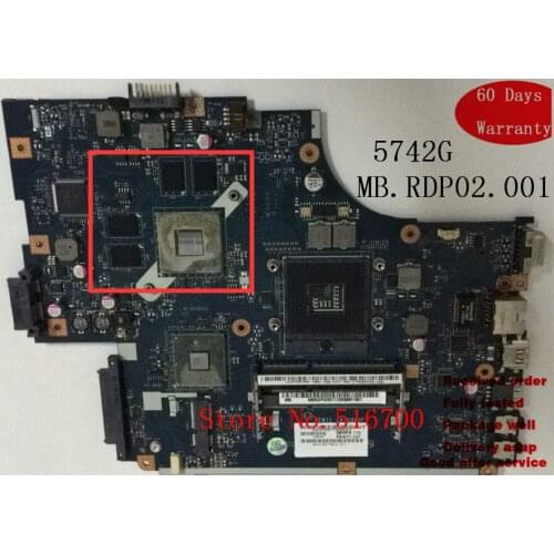LAPTOP SYSTEM BOARD NEW71 LA-5893P MBRDP02001 MB.RDP02.001 For Acer aspire 5742 5742G laptop motherboard