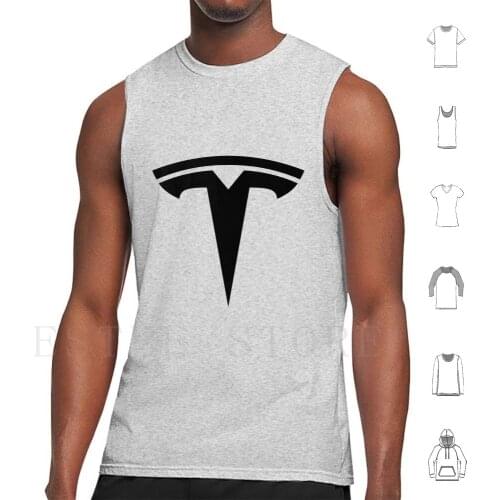 Minimal Tesla Tank Tops Vest Sleeveless Minimal Tesla