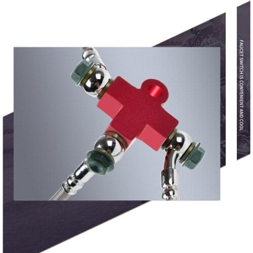 Motorcycle Aluminum Alloy Brake Tubing Bracket Tee Joint Motorcycle Electric Vehicle Double Disc Modified Parts accessories